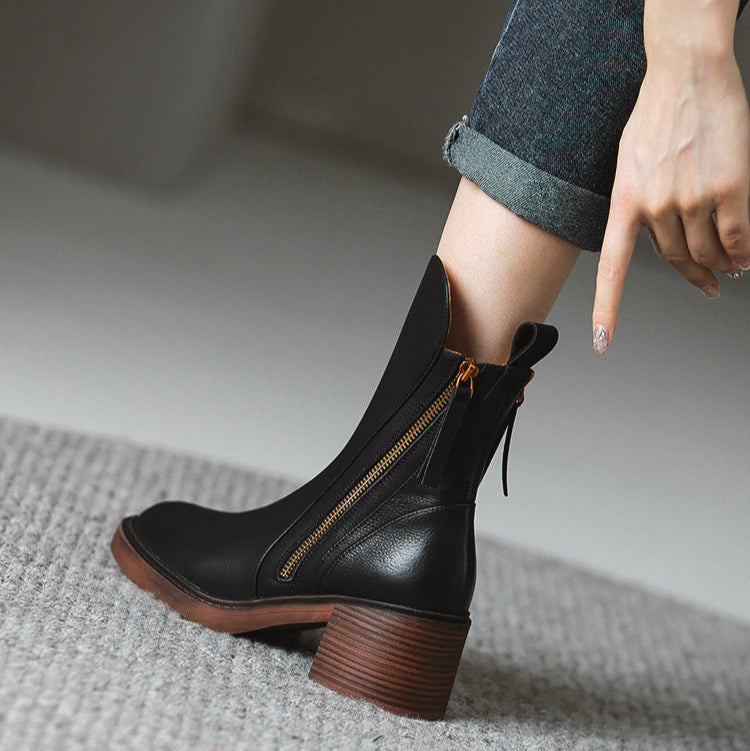Kimo Damen-Lederstiefeletten