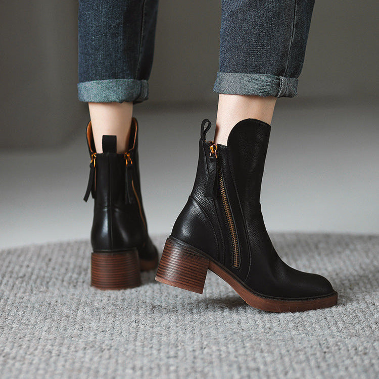 Kimo Damen-Lederstiefeletten