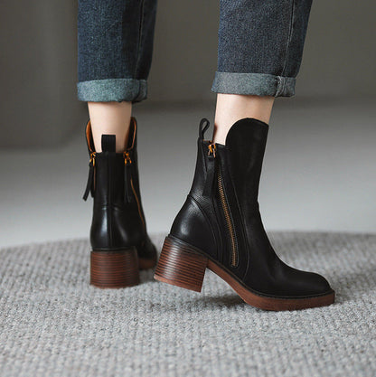 Kimo Damen-Lederstiefeletten