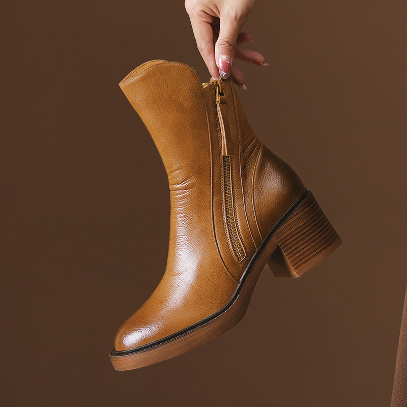Kimo Damen-Lederstiefeletten