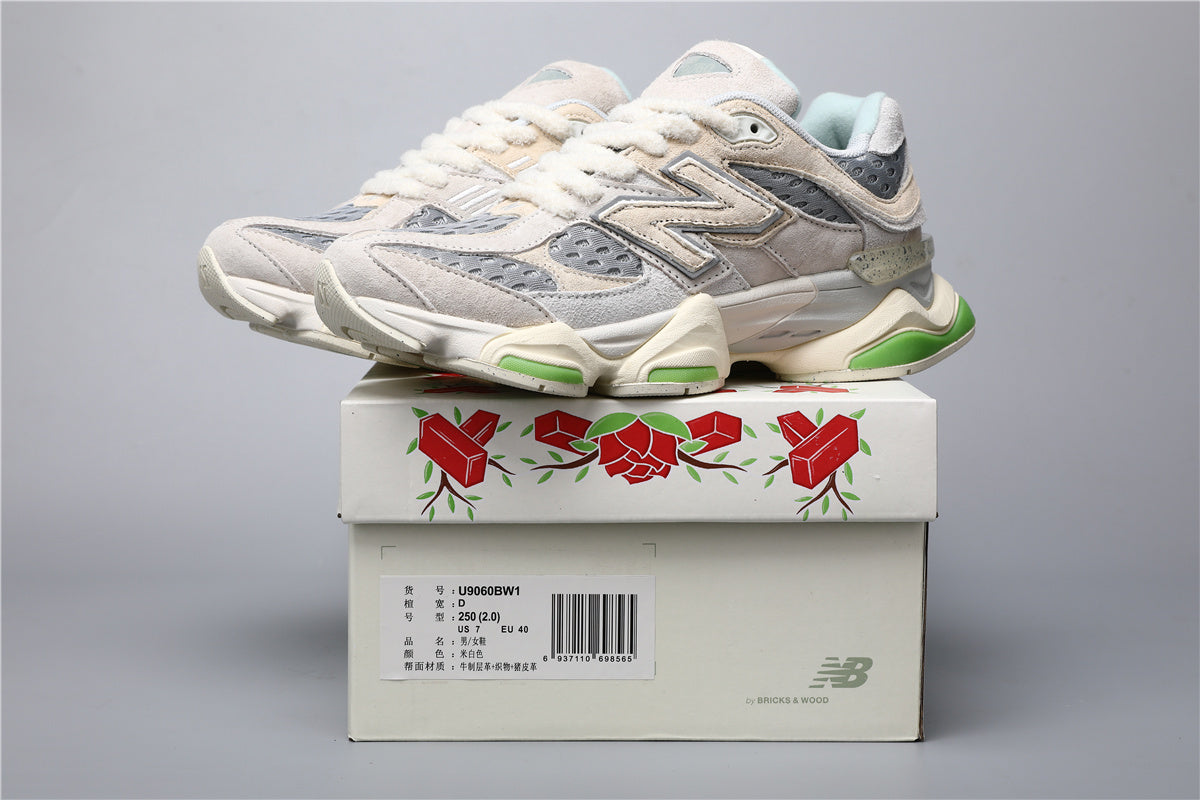 New Balance 9060 uniseks tenisice bež-zelene boje
