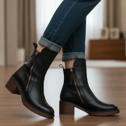 Kimo Damen-Lederstiefeletten