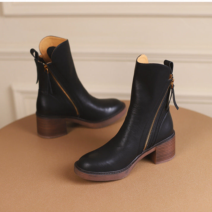 Kimo Damen-Lederstiefeletten