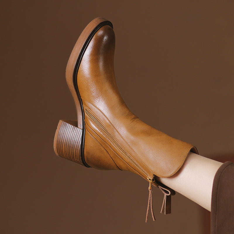 Kimo Damen-Lederstiefeletten