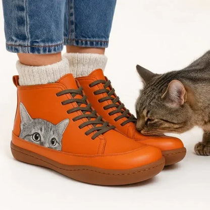 Stivaletti ortopedici in pelle da donna KittyKicks