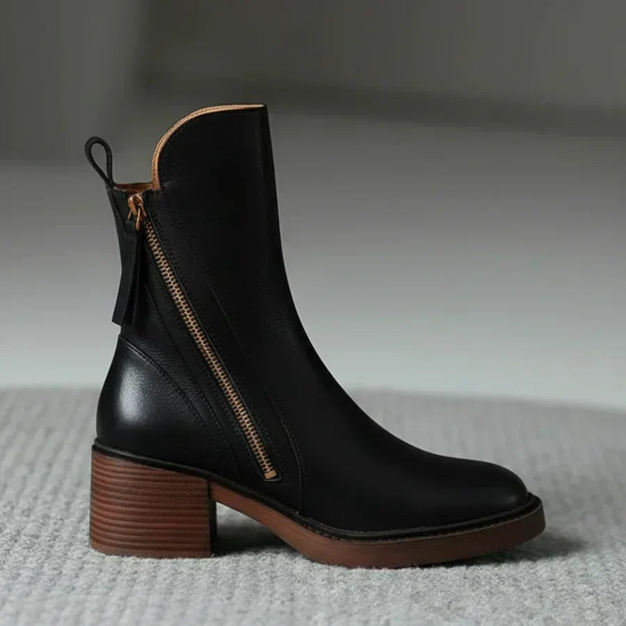 Kimo Damen-Lederstiefeletten