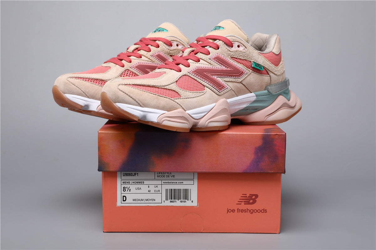 New Balance 9060 Unisex-Sneaker Beige-Rosa