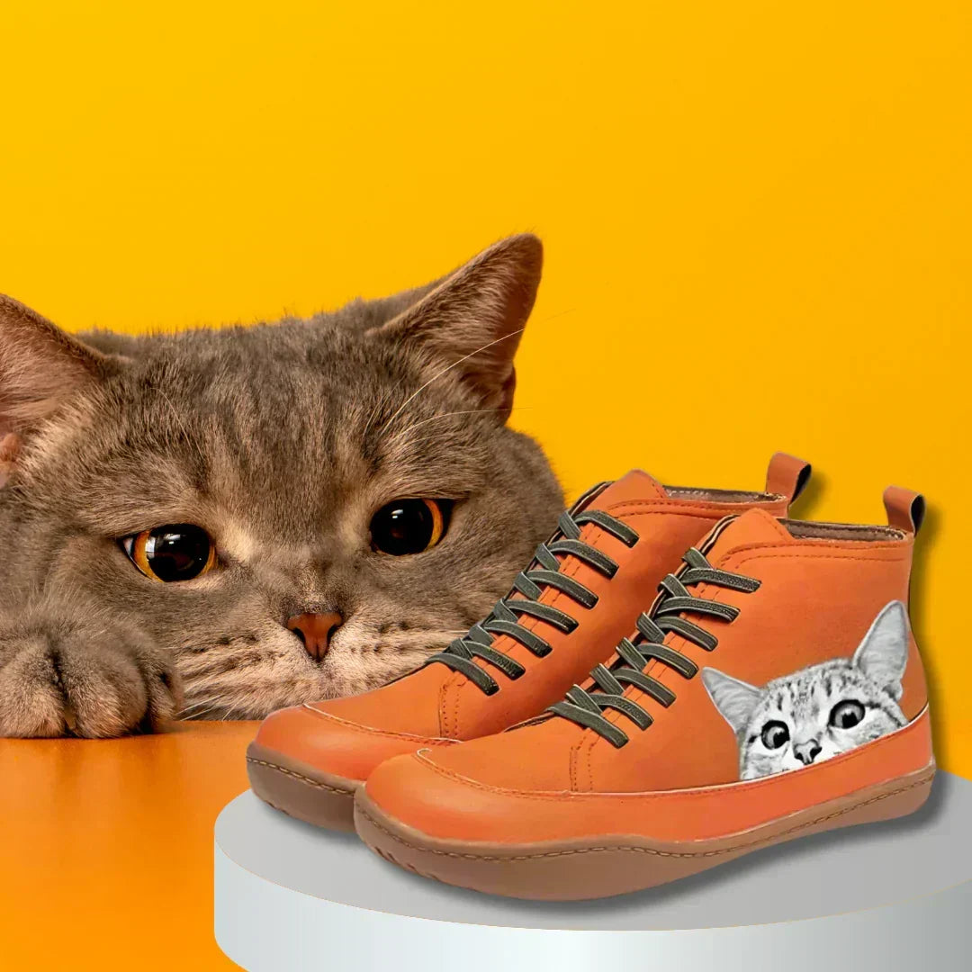 Stivaletti ortopedici in pelle da donna KittyKicks