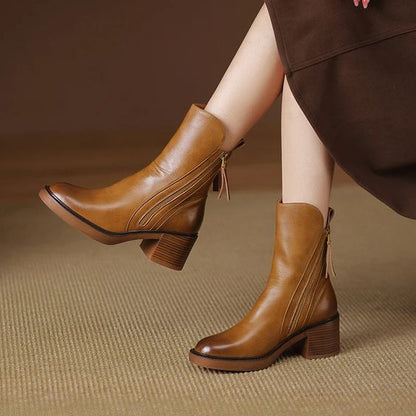Kimo Damen-Lederstiefeletten