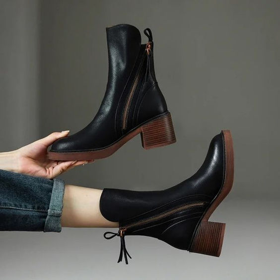 Kimo Damen-Lederstiefeletten