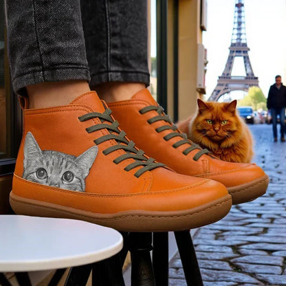 Stivaletti ortopedici in pelle da donna KittyKicks